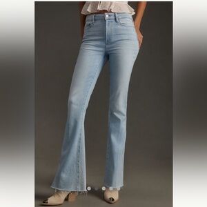 PAIGE Women's High Rise Laurel Canyon Boot Vintage Blue Jeans